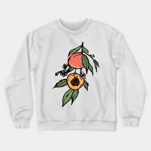 Peach branch sketch Crewneck Sweatshirt